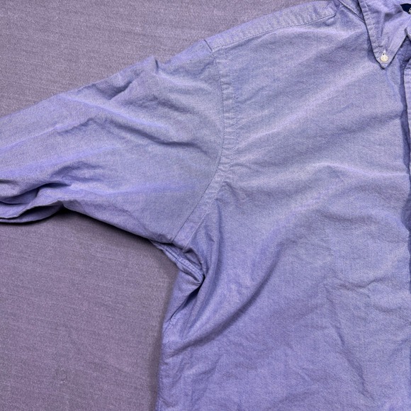 Ralph Lauren Classic Fit Oxford Button Down Shirt Mens 16 1/2 32/33 Blue - Picture 7 of 11